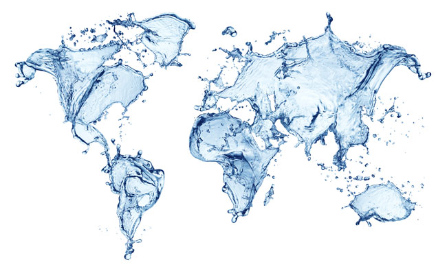 Carte mondiale de l'eau Gerolsteiner